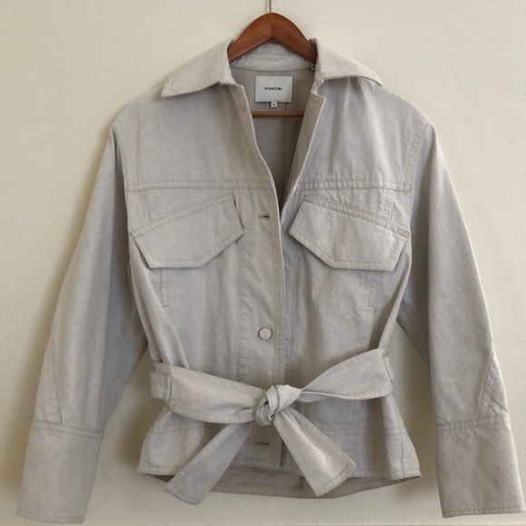 vince denim utility jacket